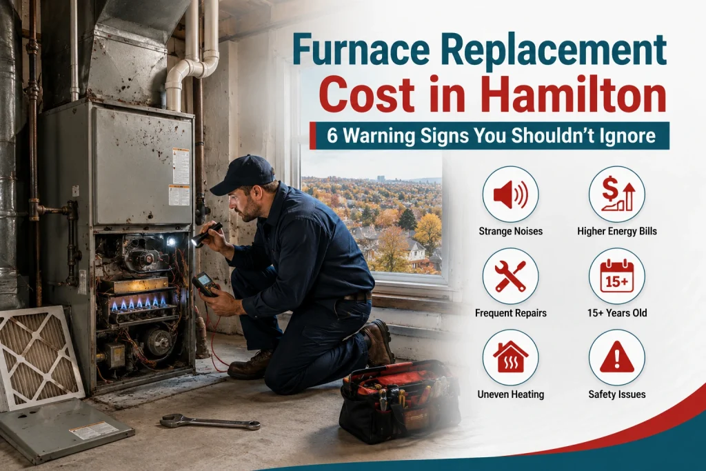 Wondering about furnace replacement cost in Hamilton? See real price ranges, 6 warning signs, and a simple way to decide: repair or replace.