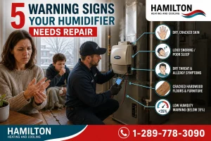 Humidifier cleaning tips Hamilton homeowners use to fix dry winter air at home