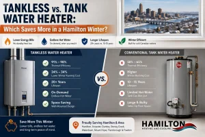 Tankless vs. Tank Water Heater: Which Saves More in a Hamilton Winter